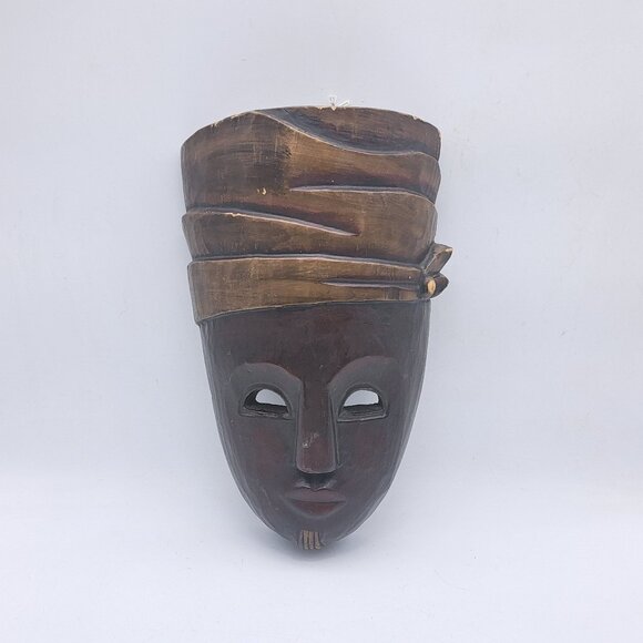 Indonesian Tribal Wall Mask - Picture 1 of 11